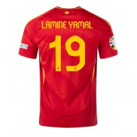 Dres Španielsko Lamine Yamal #19 Domáci ME 2024 Krátky Rukáv